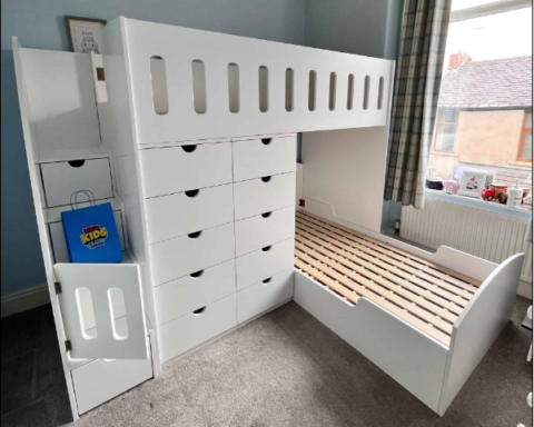 L-Shaped Bunk Beds
