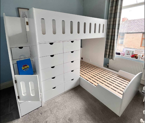 L-Shaped Bunk Beds