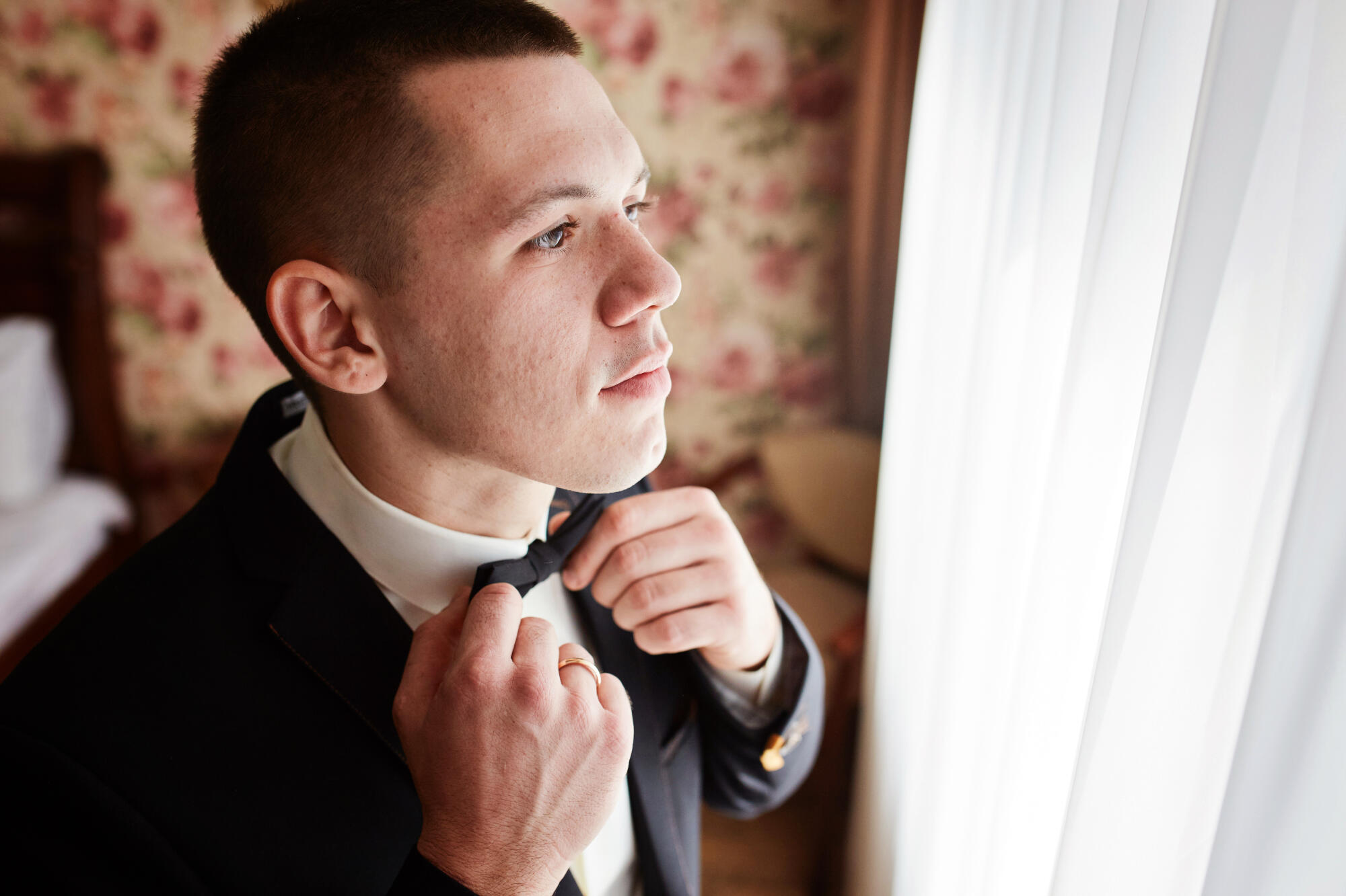 gold cufflinks